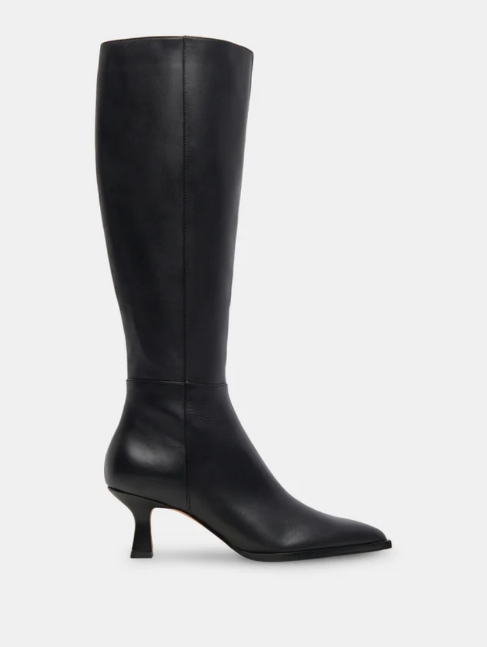 Dolce Vita Black AUGGIE Over-the-Knee Leather Boots - Picture 3 of 4